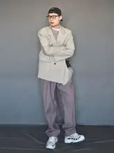 スラックス メンズ ストレート デザイン 上品 きれいめ ストリート
