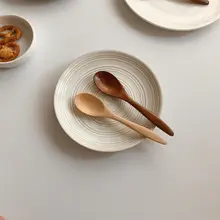 ミニ木製スプーン【コーヒー・ティー・粉ミルク用・おしゃれなデザイン】
