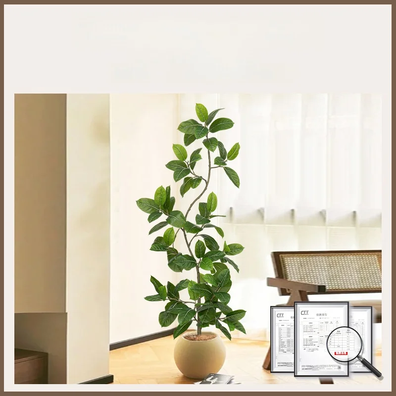 大型グリーン植物 リビング用 装飾品 偽物の植物