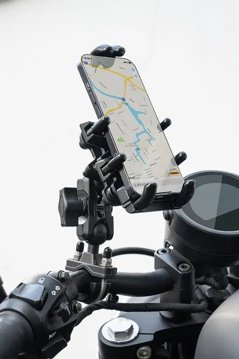 ROCK BROTHERS バイク用スマートフォンホルダー【電動バイク・ナビゲーション用・振動吸収】
