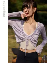 女性用 長袖ヨガウェア【UVカット・春夏用・フィットネスジャケット】