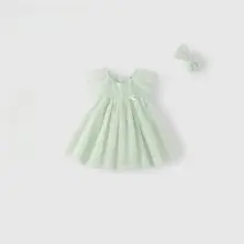 女の子用 夏のドレス【赤ちゃん用・誕生日祝い・プリンセススタイル】