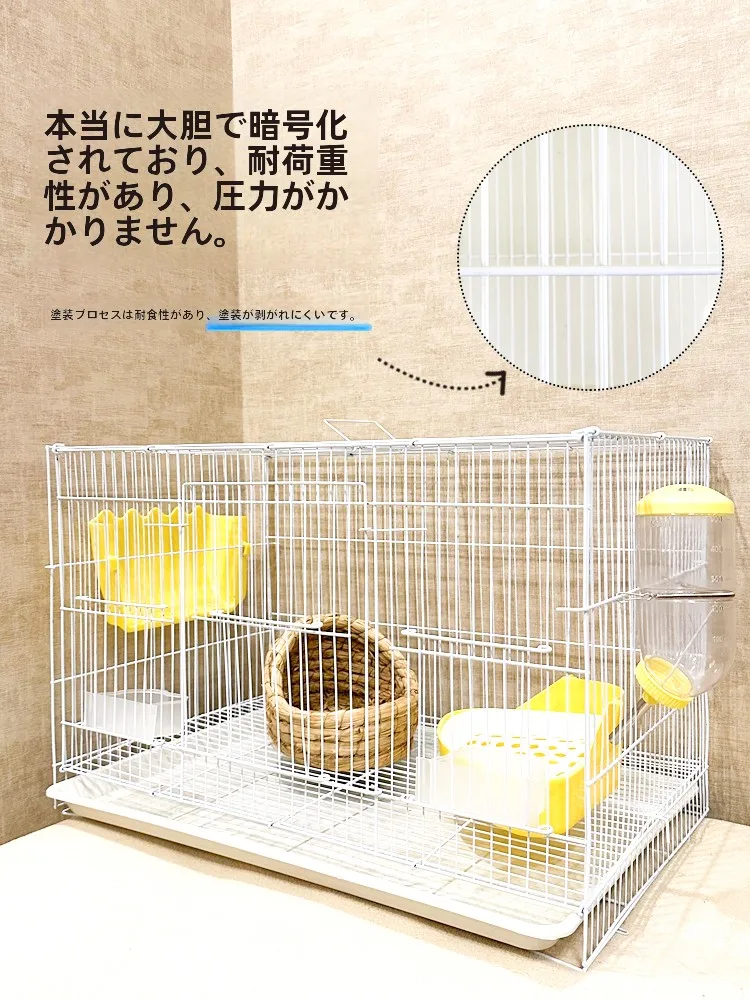 大型うさぎ用ケージ：自動清掃機能でストレスを軽減する室内設置型ケージ