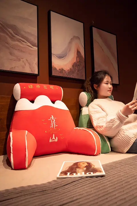 ソファ用大きなクッション【ベッドヘッド・腰サポート・学生寮用】