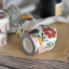 レトロデザインの和紙手帳用マスキングテープ【全巻・分巻】