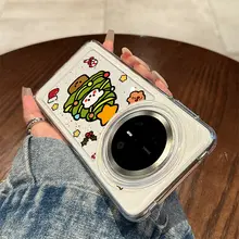 Huawei Mate 70 Pro 用 スマホケース【クリスマスツリー・かわいい犬・カートゥーンデザイン・個性的・男女兼用】