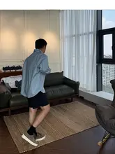 フィットの全棉シャツ【シンプルデザイン・無地・男性用】