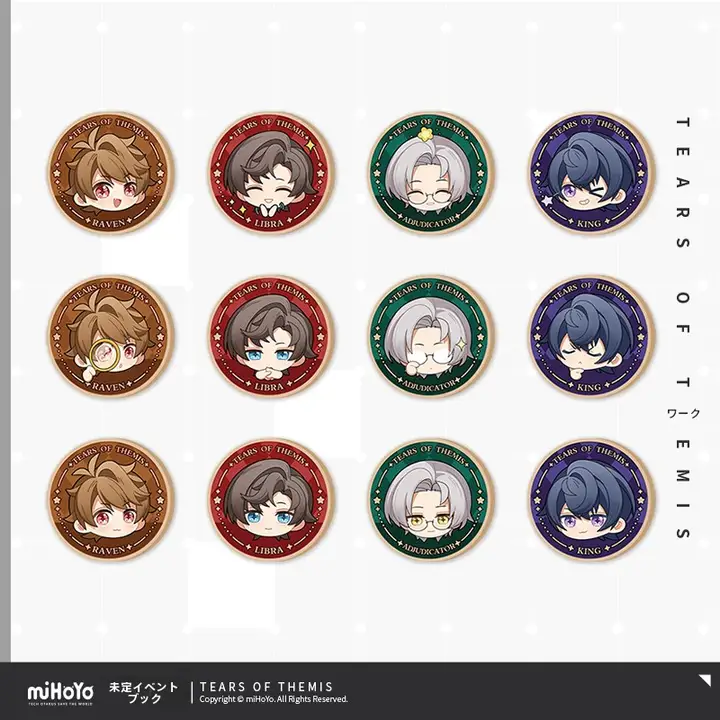 Q版記念ゲームコイン【未定事件簿日常シリーズ】（セットアップ対応）