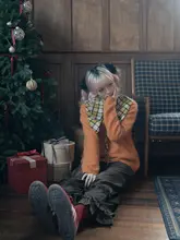 絶妙なカッティングのカラフルなワイドパンツ【フリルディテール・スタイルアップ効果・コーヒー色・紫色】（セットアップ対応）