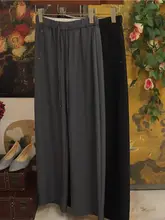 高級感のある通勤用バナナパンツ【フィット・ウエストゴム・ワイドレッグ】（セットアップ対応）