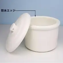 陶器製の蓋付き燕窩スープ用蒸し器【家庭用・耐熱・単体使用可】