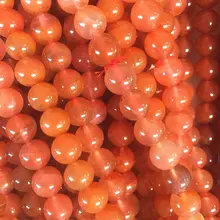 南紅玛瑙のビーズブレスレット【火炎色・ハンドメイド・万聖節用】