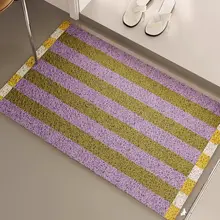 玄関マット コイルマット PVC ポップカラー 耐久性 土足用 ドアマット 「TipToe」