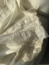 ゴシック風 lace刺繍ブラウス【豪華デザイン・長袖】