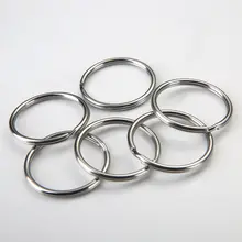 304ステンレス製 キーホルダーリング【大・小サイズ・DIY用・クリスタルライト連結用】