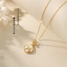 天然和田玉のシルバーネックレス【女性用・ロックボーンチェーン・玉のペンダント】