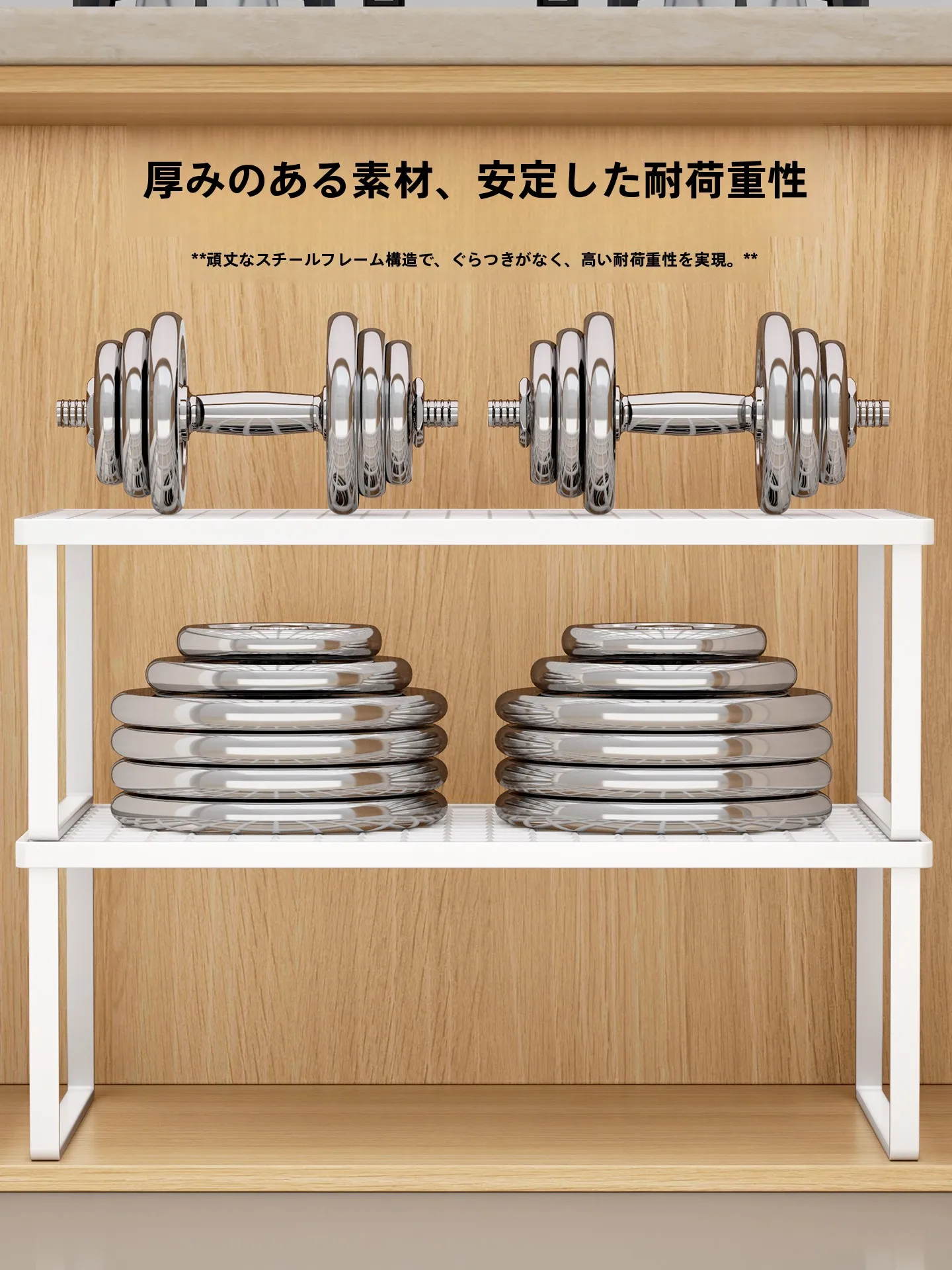 多機能コーナー収納ラック：奥行きのある収納で調味料と鍋を効率的に管理