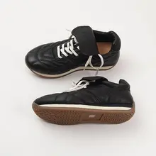 春秋用カジュアルスニーカー【深口・中ヒール・内蔵ヒール・ブラック】