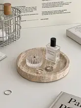 北欧風 デコレーショントレイ【化粧品・香水・ジュエリー収納用・石製】