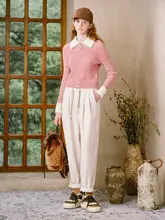 シンプルで洗練されたデザイン！撞色のニットカーディガン【極上の柔らかさ・フィット感】