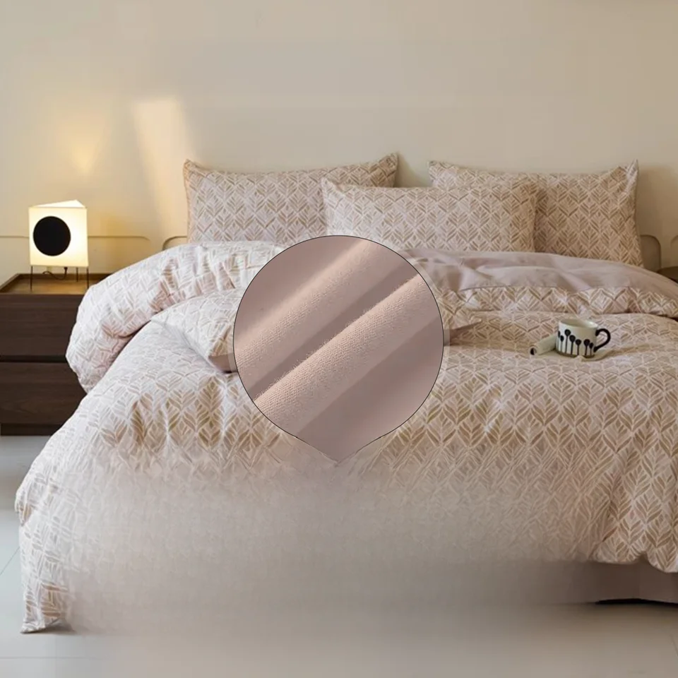 コットン製の起毛厚手4点セット シーツ カバー ベッドカバー 保温