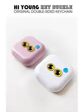 かわいい猫デザインのピンクコンタクトレンズケース【シンプルな収納・高級感あり】