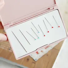 カラフルな磁気手縫い針収納ボックス【刺繍針・吸針機能付き】