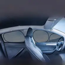 テスラModel Y/3用 車窓ネット遮光カーテン【紫外線防止・蚊対策・車載用】