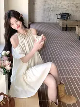 春夏にぴったり！オフショルダーのフレンチスタイルドレス【フレアデザイン・エレガント・リゾート感】