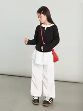 女児用春秋コーディネート【軽量・ロングスリーブ・カジュアルパンツ】（セットアップ対応）
