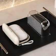 旅行用密閉式ソープボックス【高級感・水切り付き・フタ付き】