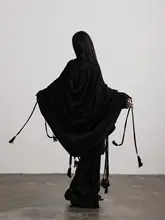 夜曲デザインの茧型両面珊瑚フリース毛皮コート