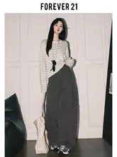 レディース ワイドレッグ カーゴデニムパンツ【ヴィンテージスタイル・ハイウエスト・フィット】