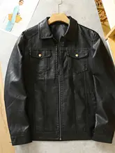 カジュアルな男の秋冬用ライダースジャケット【水洗いPUレザー・ファッションスタイル】