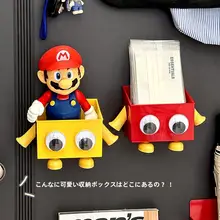 マグネット式収納ボックス【ドア背面用・マスクと鍵収納・壁掛けデザイン】