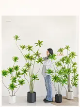 フェイク植物 室内リビングに適した 装飾オブジェ グリーンプラント スタイル