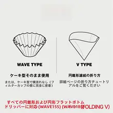 手冲コーヒー用フィルター紙【極上の柔らかさ・耐熱性・カフェスタイル】