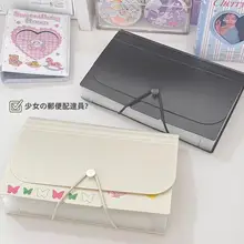 A6風のオーガナイザー 多層透明ファイルケース【大容量・DIY収納】