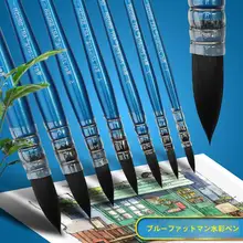 水彩絵具用筆【初心者向け・丸頭と尖頭のデザイン】（セットアップ対応）