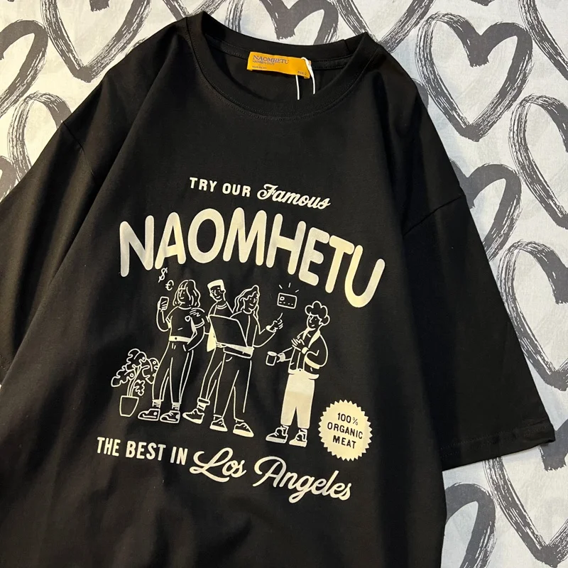 アメリカンレトロキャラクター柄の半袖Tシャツ：レトロかわいいスタイルの定義と実用性
