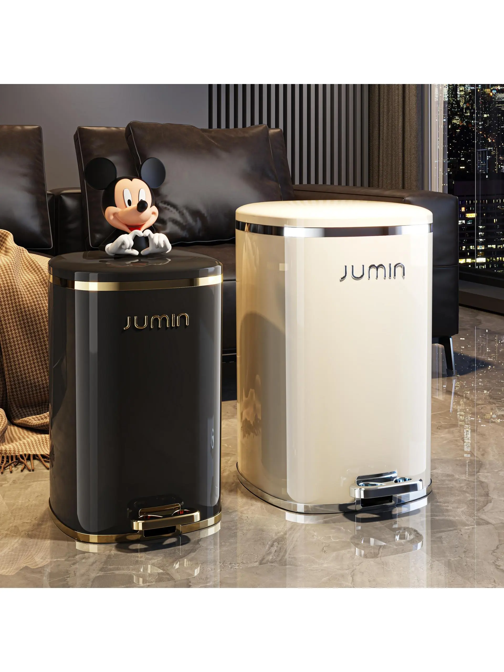 ペダル式ゴミ箱の仕組みと実用性：スタイリッシュなプラスチック製ダブルバケットモデルの詳細解  説