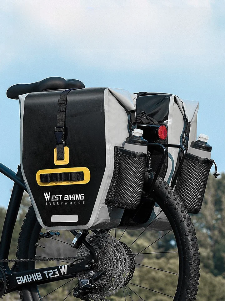 西騎者 自転車用大容量旅行用防水パニアバッグ【マウンテンバイク用・収納力抜群】