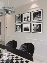 モダンブラックホワイトグレーのインテリアアート【建築写真・寝室用・リビング用・組み合わせ掛け画】