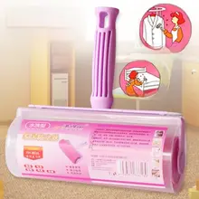 洗えるシリコン製衣類用粘着ローラー【替え粘着紙付き・家庭用・毛取り便利グッズ】