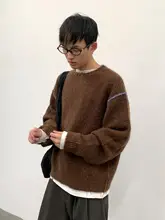 粗編みデザインの秋冬用暖かニットトップス【ウール製・カジュアルスタイル】