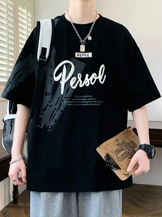 夏用 メンズ 半袖Tシャツ【カジュアル・ラウンドネック・ゆったり】