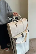 便利な旅行用トートバッグ【大容量・キャリーバッグに取り付け可能・女性用】