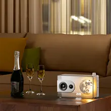 透明感のある月光Bluetoothスピーカー【無線・デスクトップ用低音砲・雰囲気灯】
