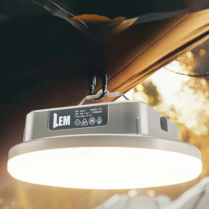 強力充電式キャンプライト【長時間使用可能・緊急時対応・テント用照明】