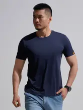 涼感丸首短袖Tシャツ【無地・極上の柔らかさ・快適】（セットアップ対応）